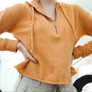 Sky and Sparrow yellow quarter zip